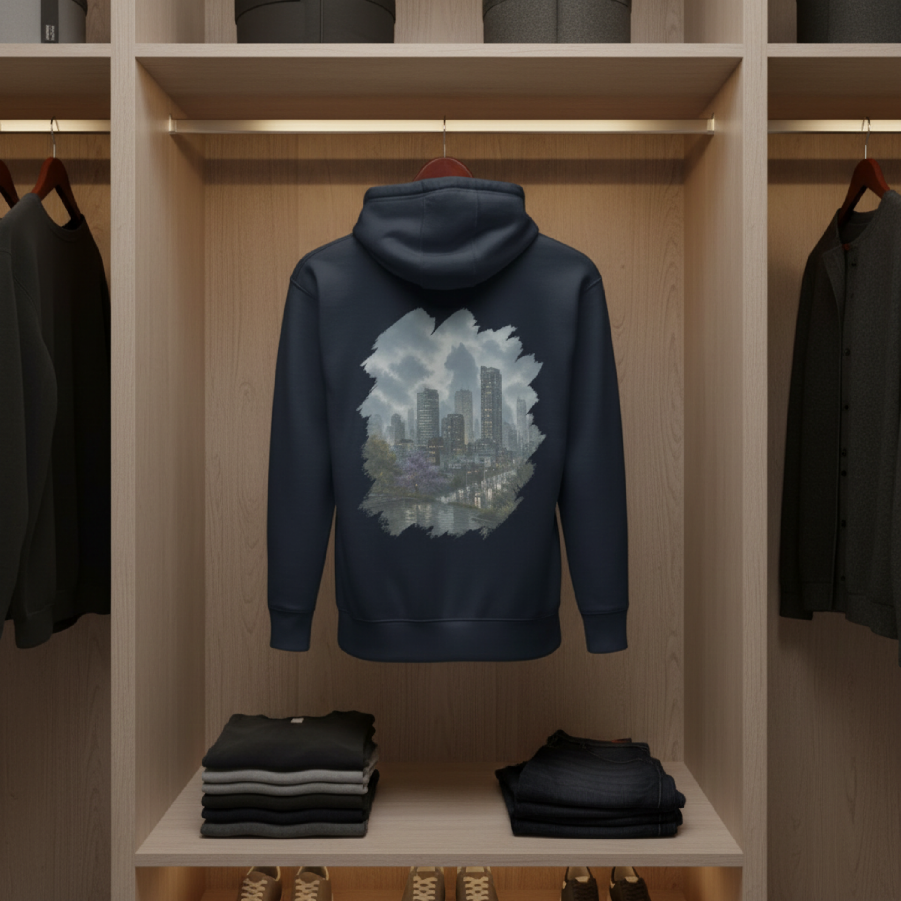 "Nebula City" - Premium Hoodie unisex - High-End Streetwear