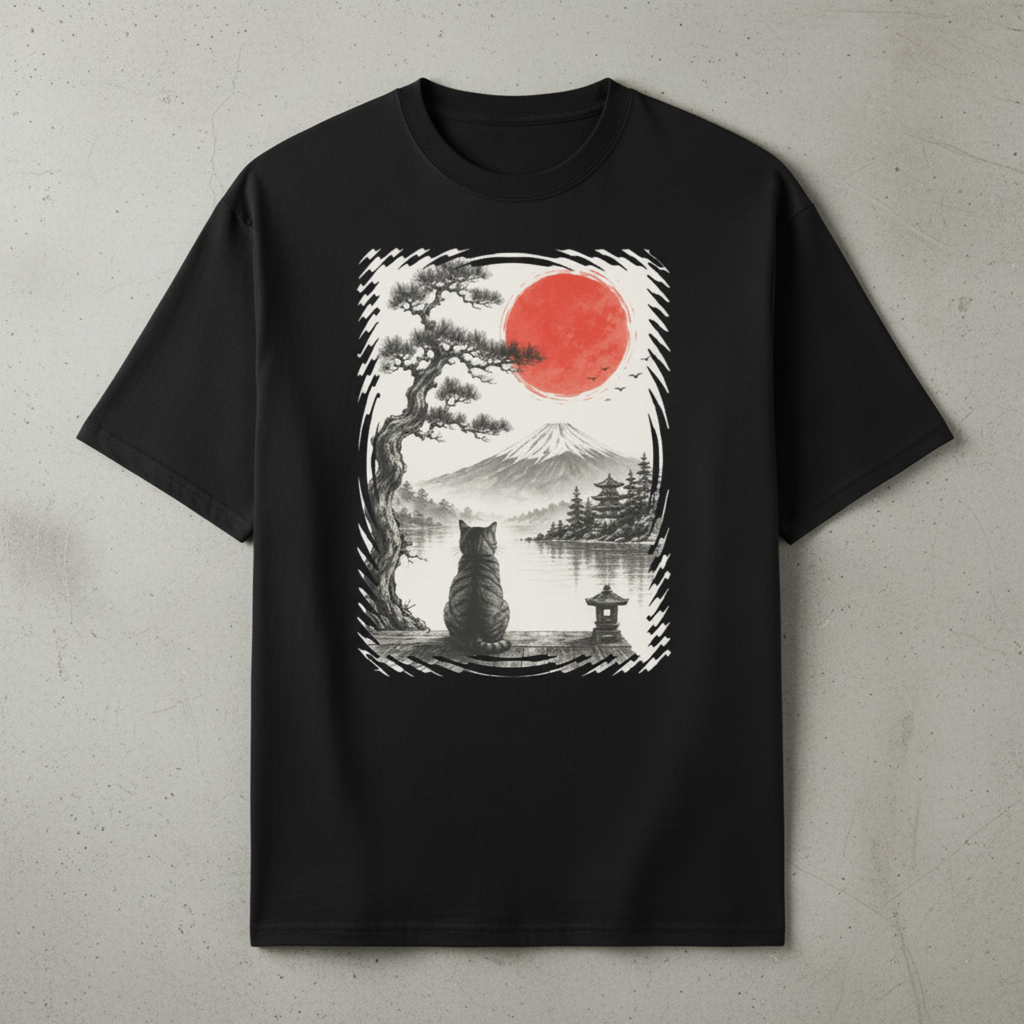 "Reflection" - Playera Unisex Oversize cuello alto