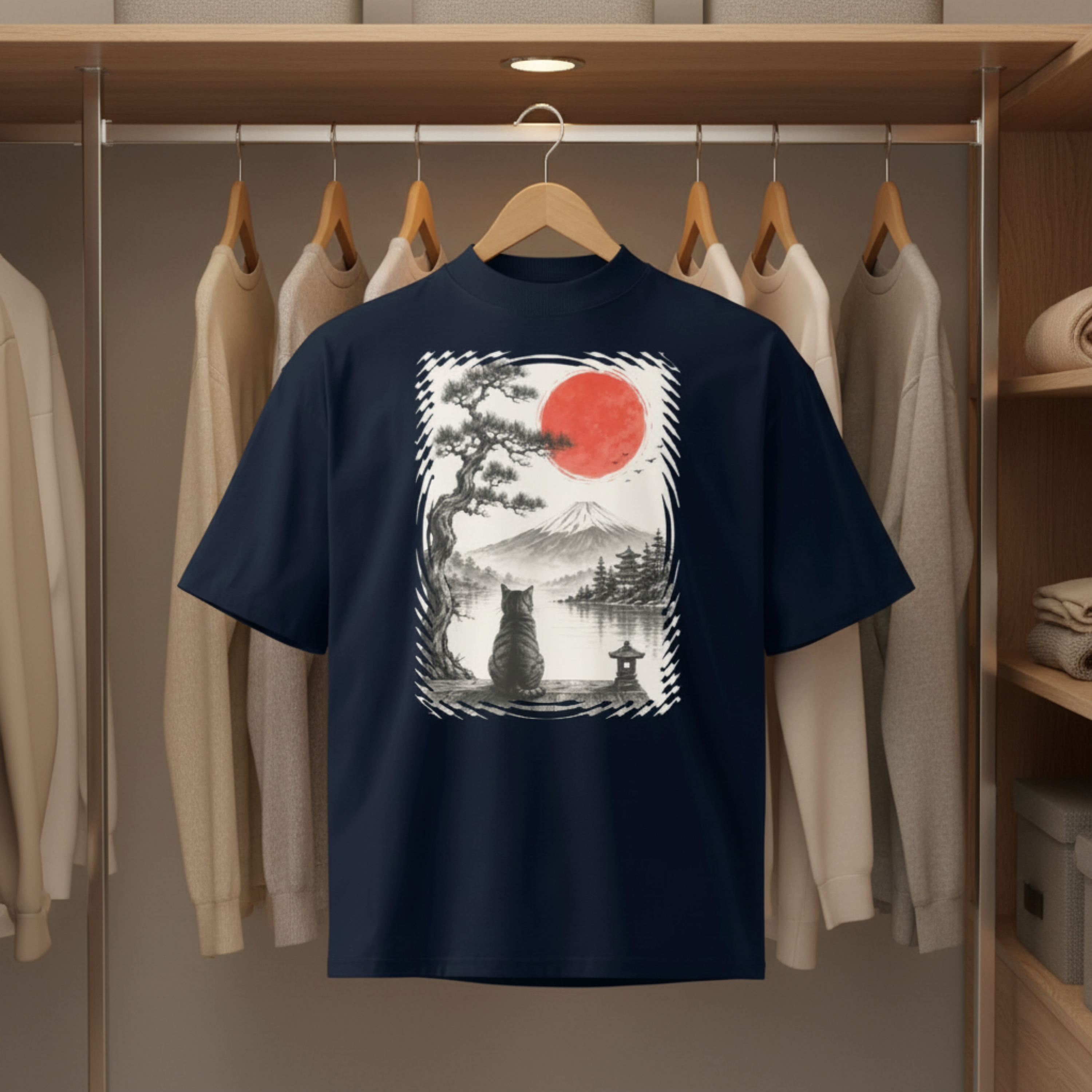 "Reflection" - Playera Unisex Oversize cuello alto