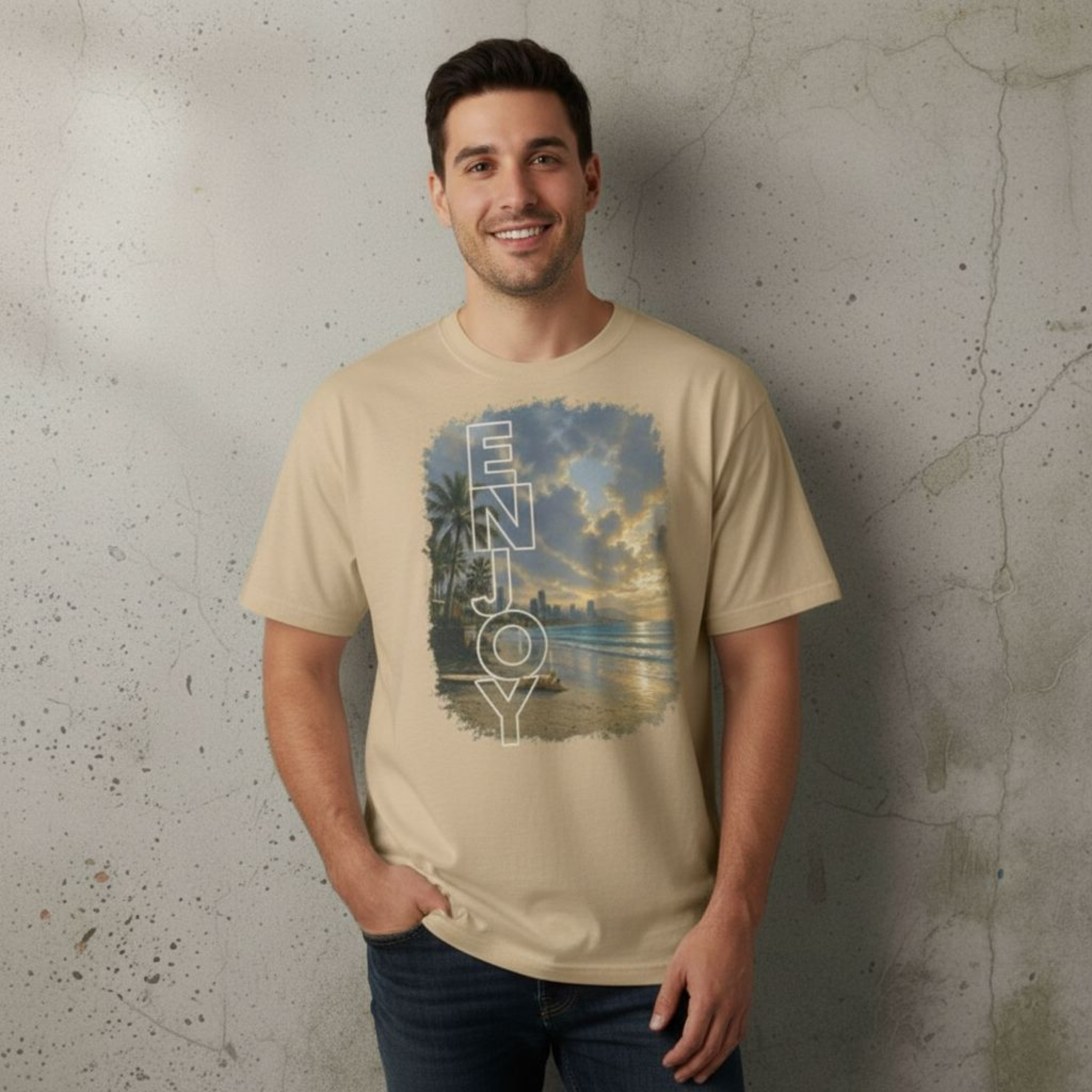 "Drift" - Playera Unisex Oversize cuello alto