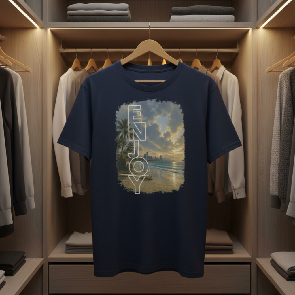 "Drift" - Playera Unisex Oversize cuello alto